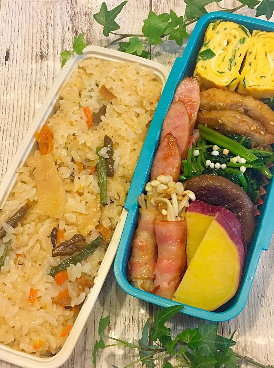 今日のお弁当〜♬
何となく秋の漂いを表現🍁|Seikoさん