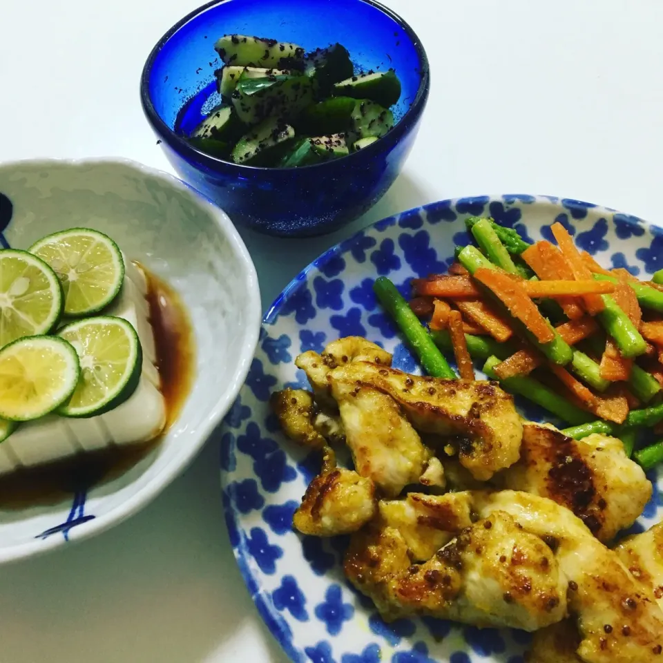 鶏胸肉のカレーマスタード焼き|ゆずさん