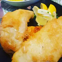 Snapdishの料理写真:#batteredfish  Yeast Battered Fried Fish with Fresh Sweetcorn .Jalopeno Tartar Sauce #chefemanuel #Homemade|Emanuel Hayashiさん