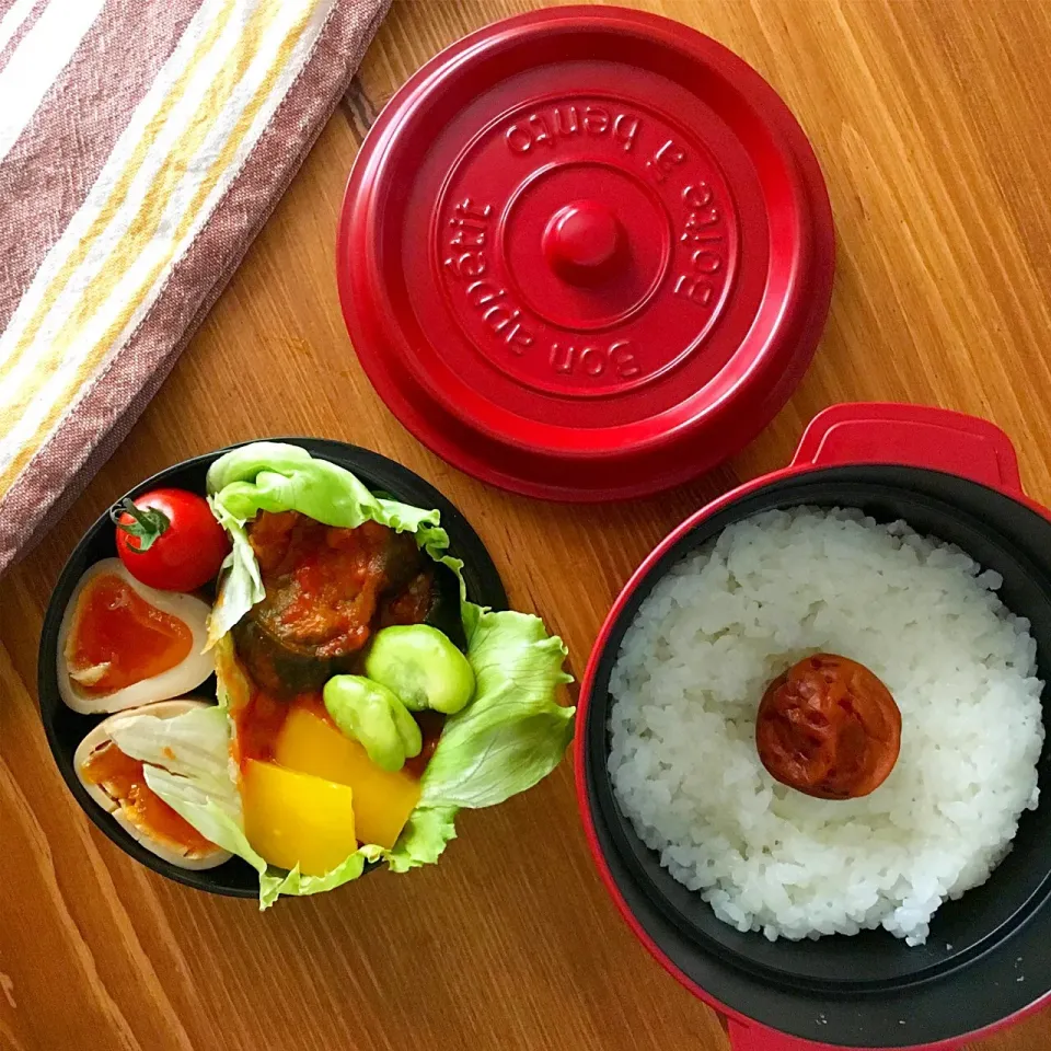 🍆ナスのトマト煮込み弁当🍅

 #弁当 #お弁当 #お弁当記録 #オベンタグラム #bento #lunch #japan #ココポット|りよさん