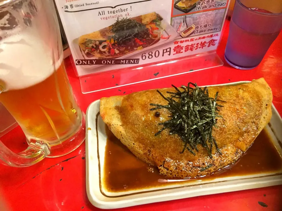 Snapdishの料理写真:壱銭洋食🍺|MAPITEEさん