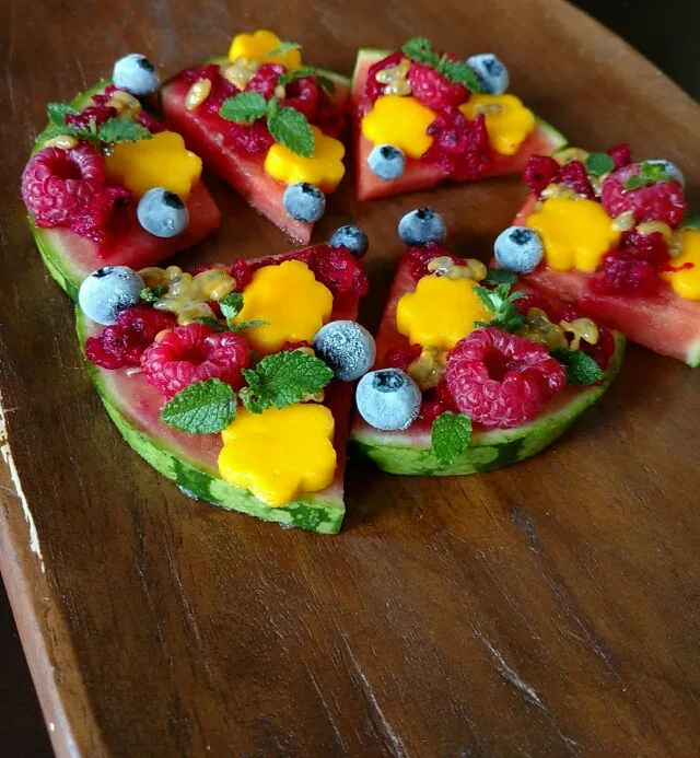 watermelon pizza|paulaさん