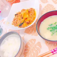 Snapdishの料理写真:かぼちゃそぼろ煮|Pon Pinさん