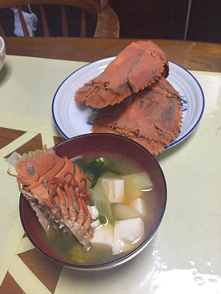 Snapdishの料理写真:12月のウチワエビでお吸い物♪|なちこさん