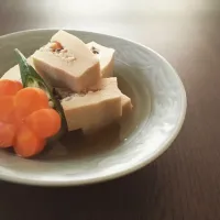 高野豆腐の肉詰め