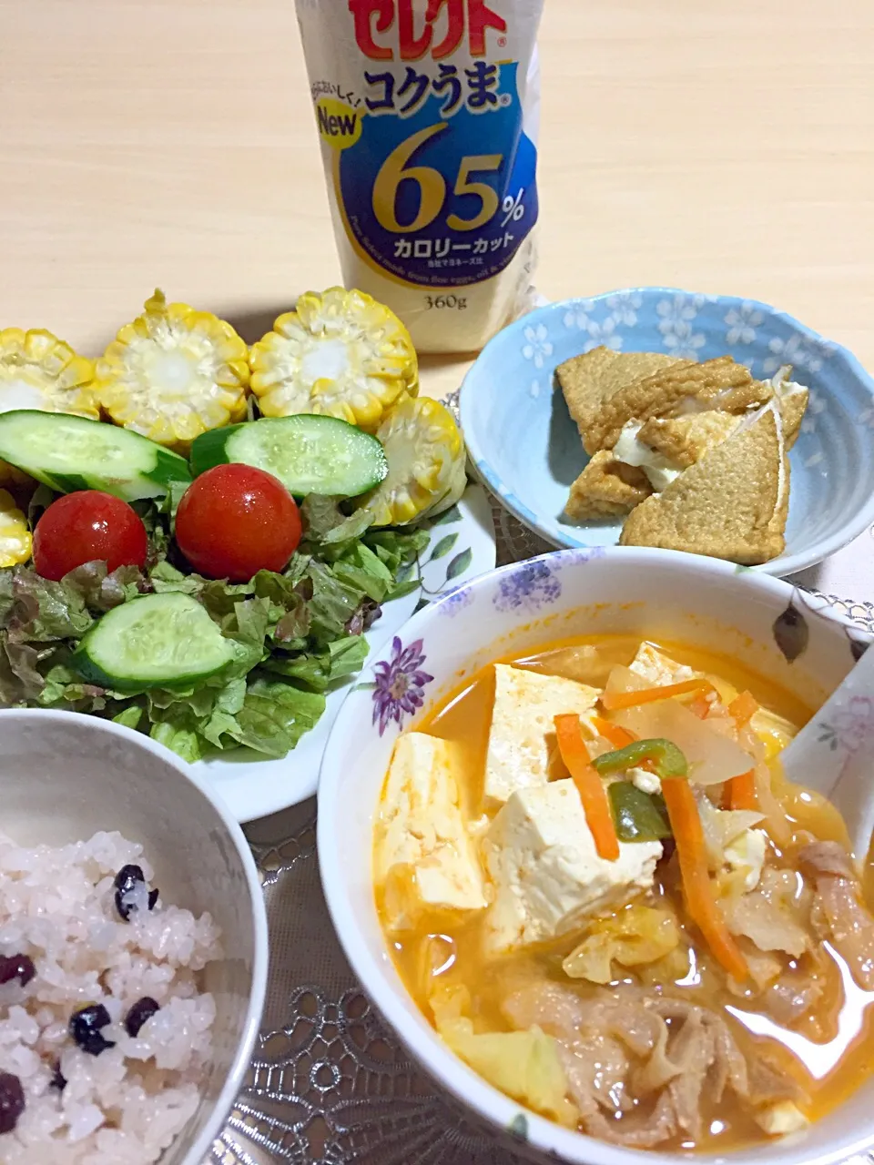 ✨✨チゲスープと黒豆ご飯✨|クッキーさん