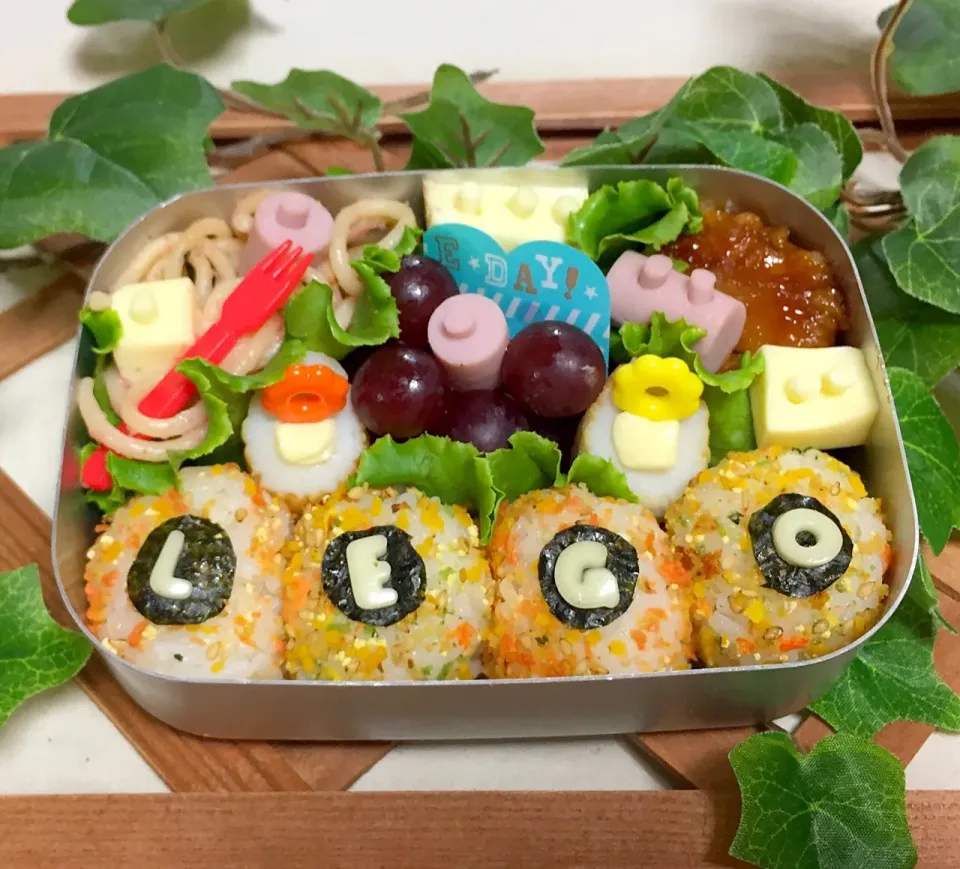 LEGOブロック風お弁当|tsumuchiさん