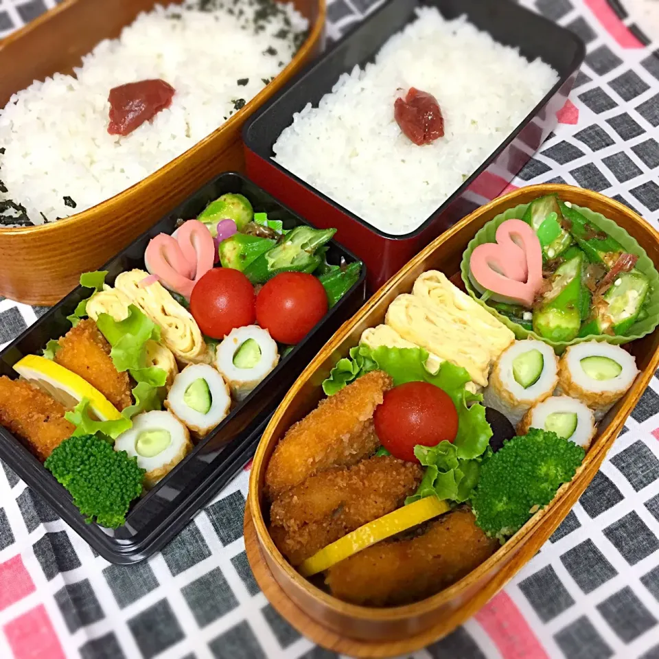 Snapdishの料理写真:9/6 高校男子のお弁当&パパ弁|おおけいさん