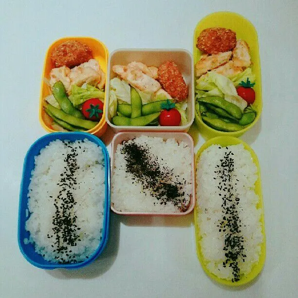 9/6(水)の3人弁当🍱|ふみぃさん