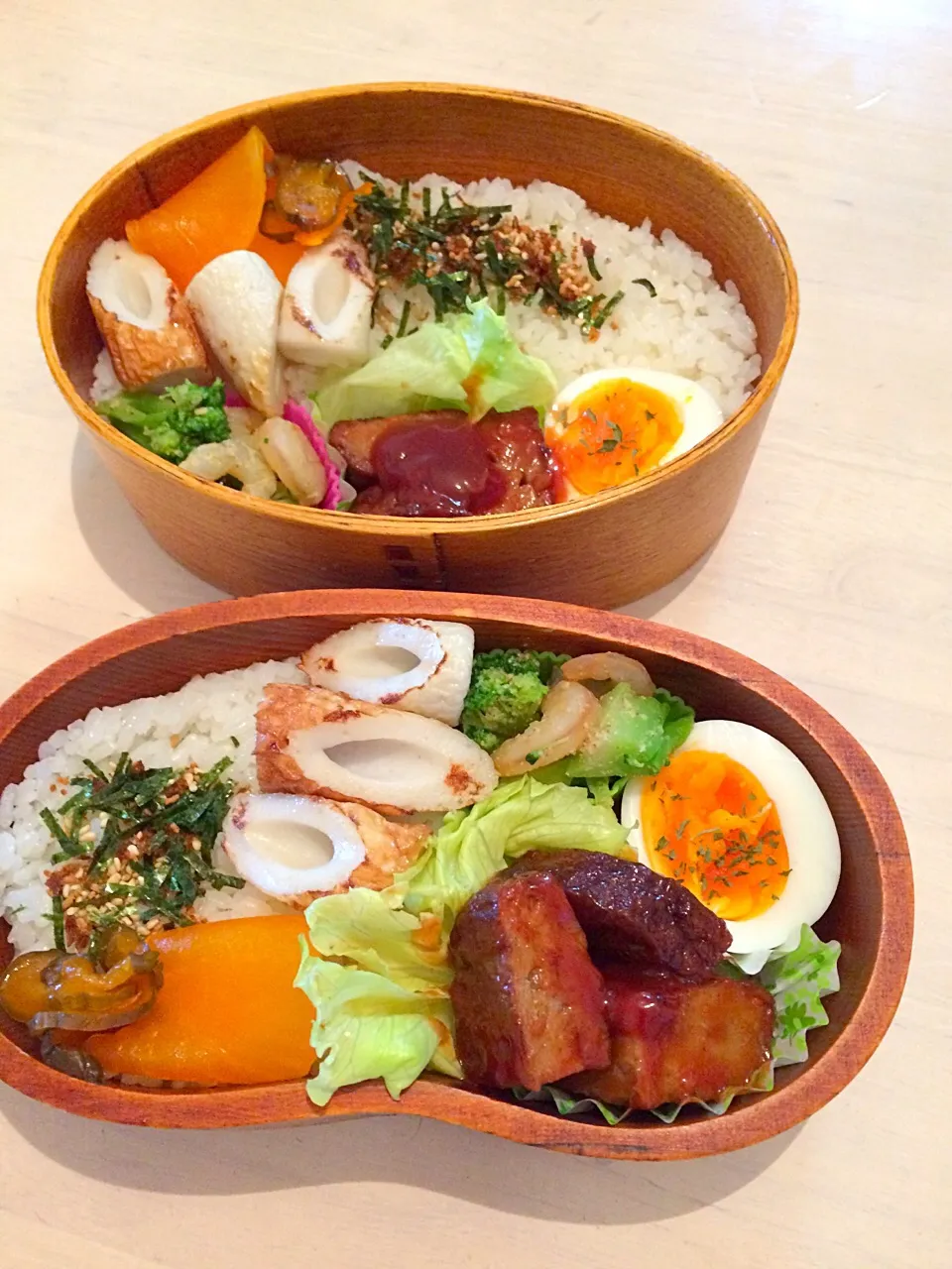 今日の男子弁当🍱 2017/09/06
マルシンハンバーグでケチャップソース😍👍|Booパパさん