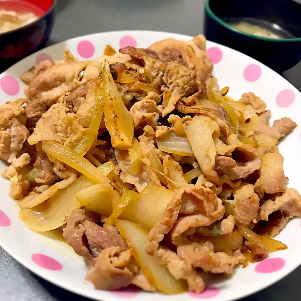 #豚コマ肉で節約生姜焼き#子供も食べやすい|mariaさん