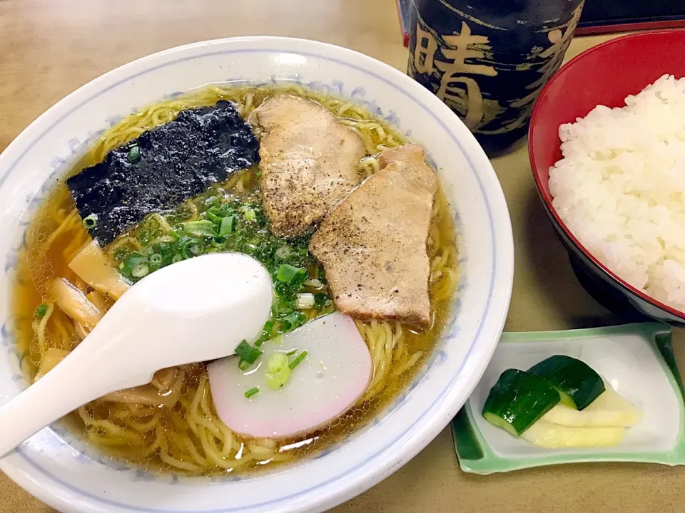 中華そば 大盛り&ライス😋✨|Shinichi Kawagoeさん