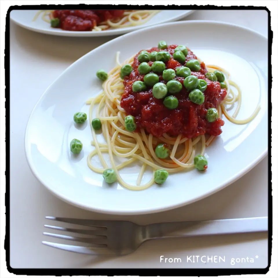 トマトソースのスパゲッティ🍅|gonta*さん