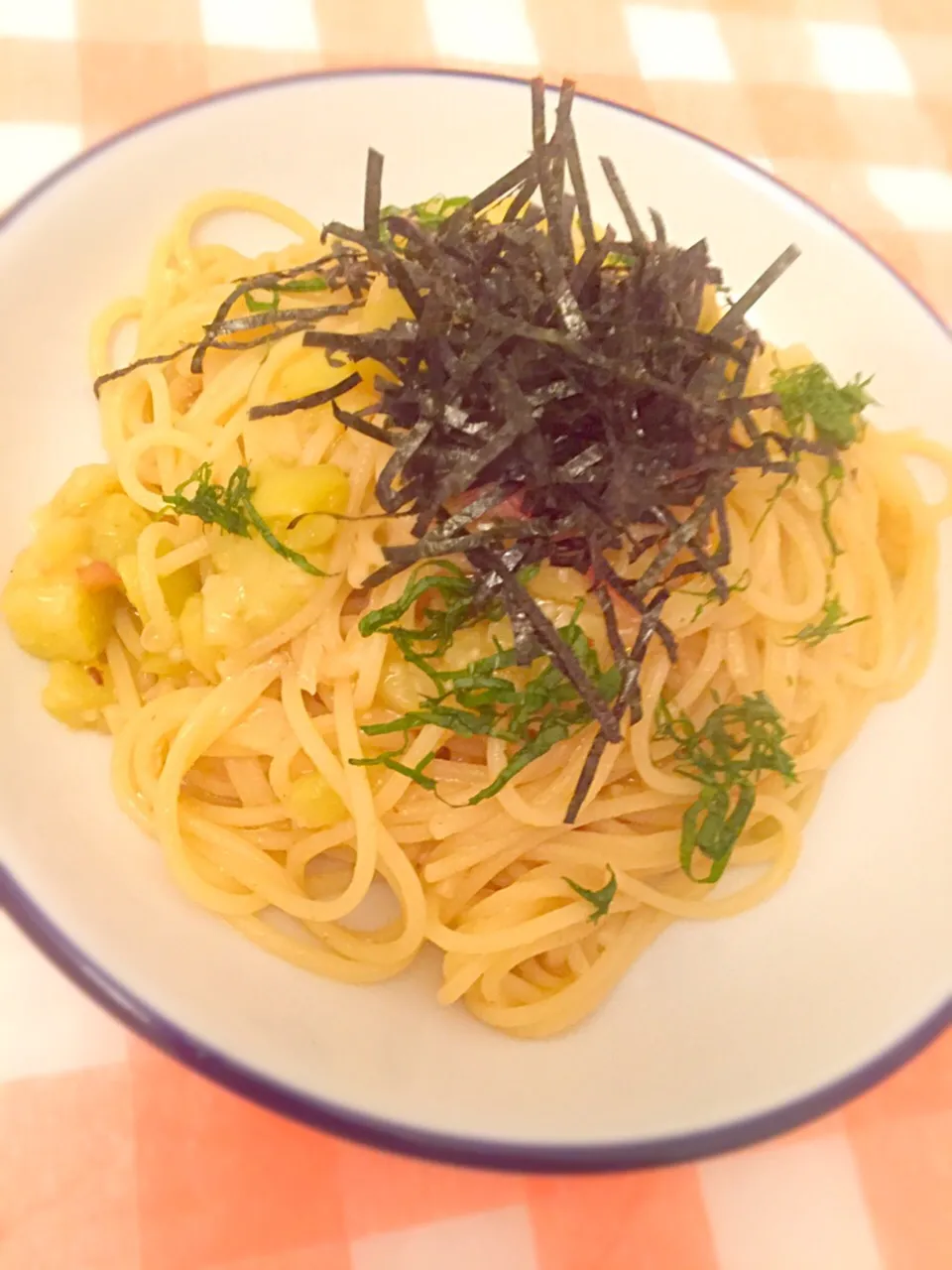 茄子とミョウガの梅肉パスタ

#vegan|Tetsuyaさん