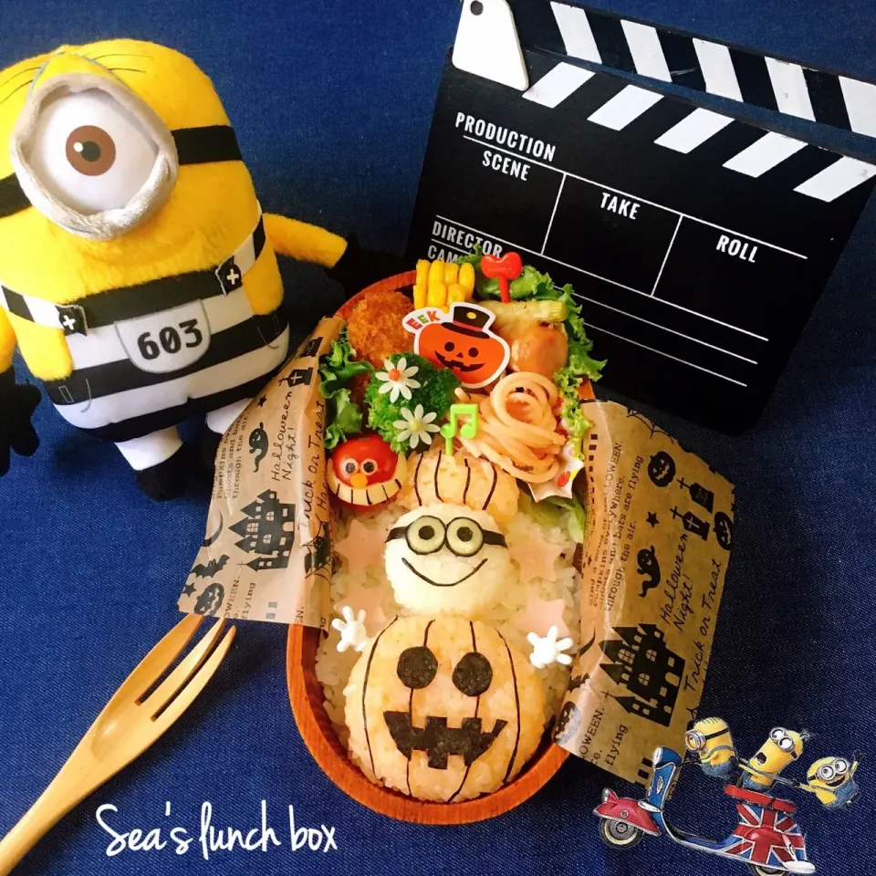 #ミニオンの#ハロウィン弁当 🎃|seaさん