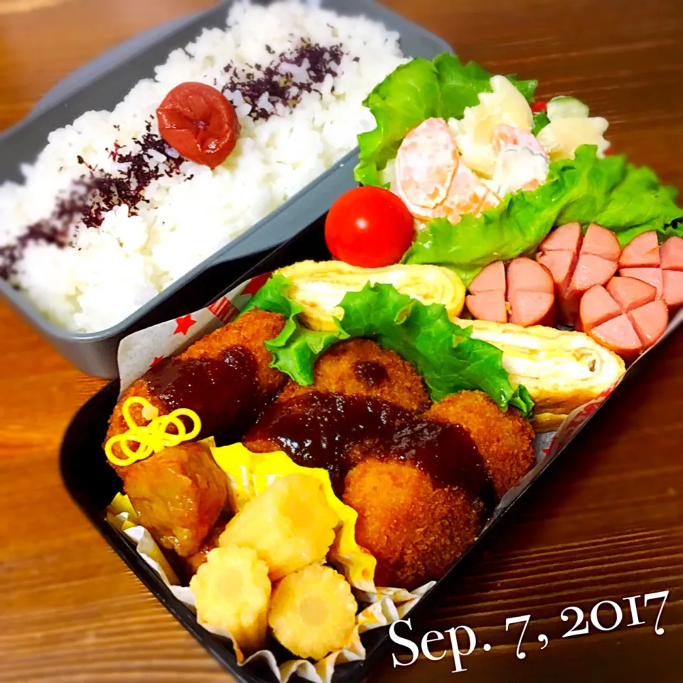 中3男子弁当
#お弁当  #男子|ヒロさん