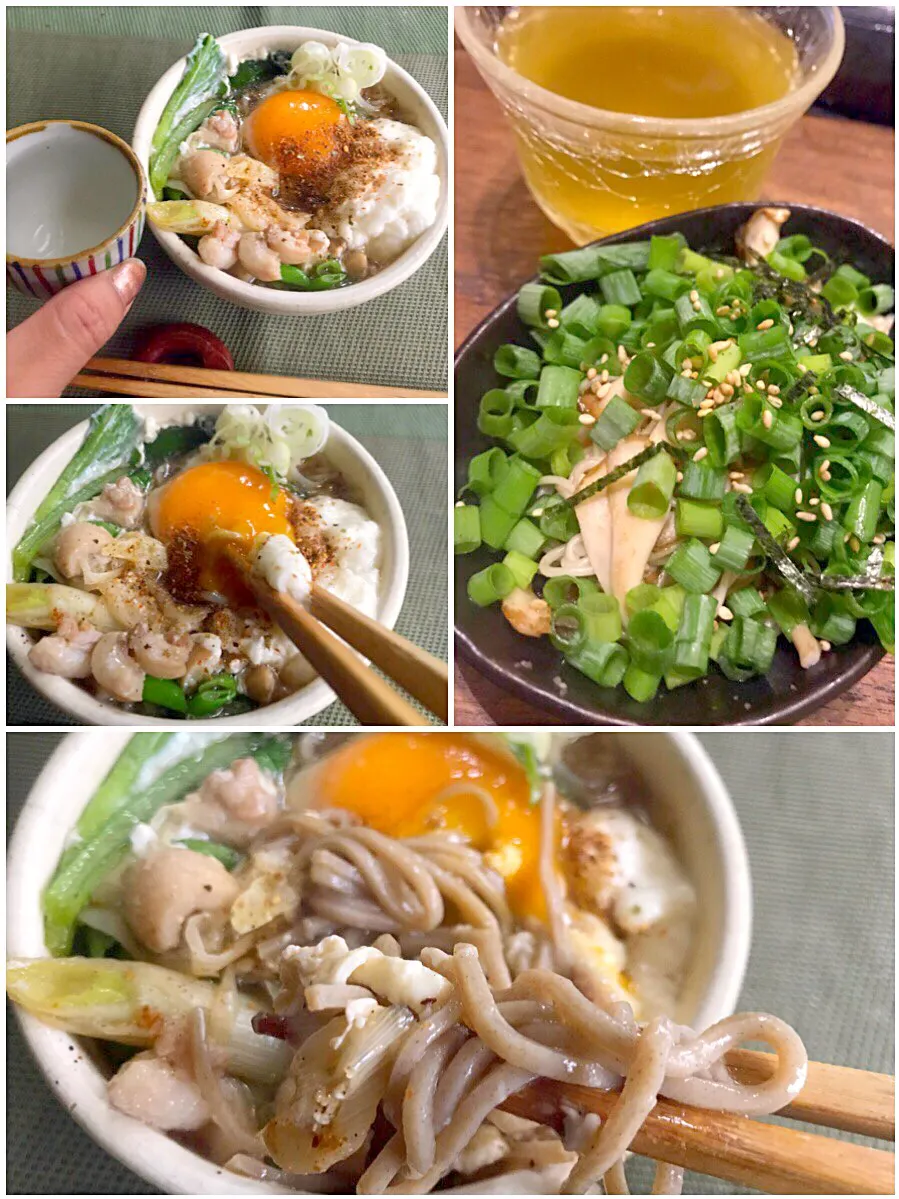 Hot Buckwheat of Duck&Vegetables🍲温鴨葱とろろ蕎麦|🌈Ami🍻さん