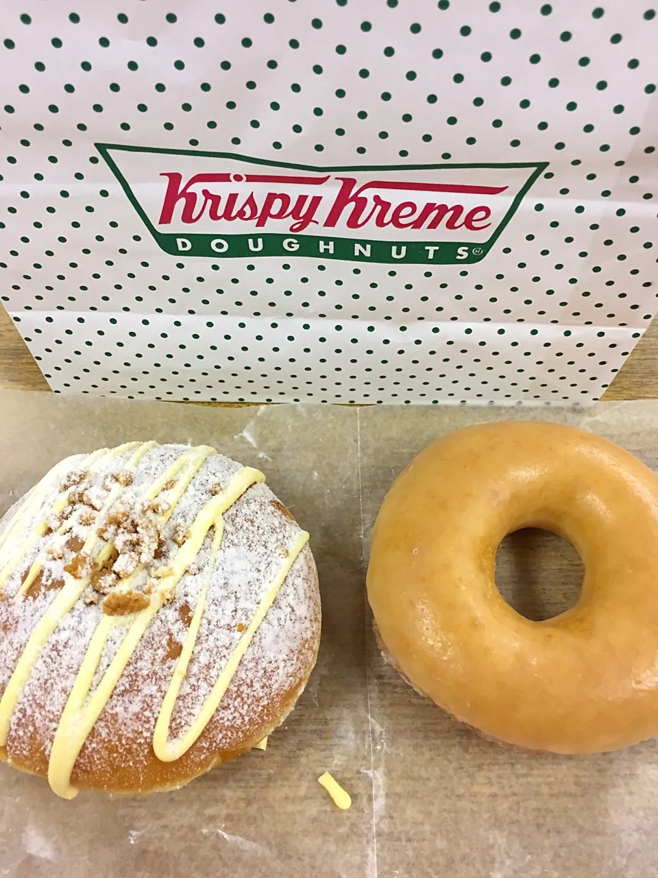 Snapdishの料理写真:アメリカンチーズケーキ
オリジナルグレーズド
#クリスピークリームドーナツ🍩|himeさん