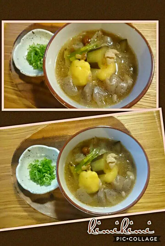 Snapdishの料理写真:#我が家の簡単節約料理
昔懐かしぃ～野菜たっぷりの
田舎すいとん|kimi=kimi🌼Kitchenさん