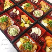 Snapdishの料理写真:スタミナ焼肉弁当
#デイサービスのお昼ごはん|cacoteaさん