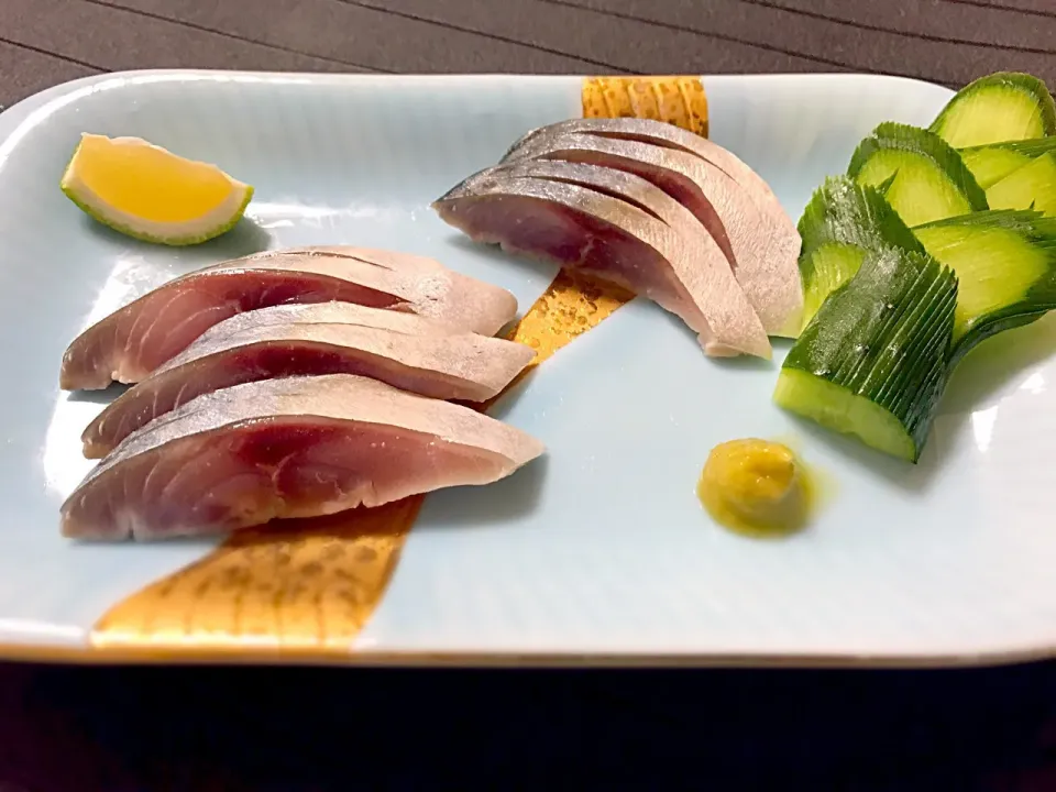 Snapdishの料理写真:自家製しめ鯖🐟|りき🤤さん