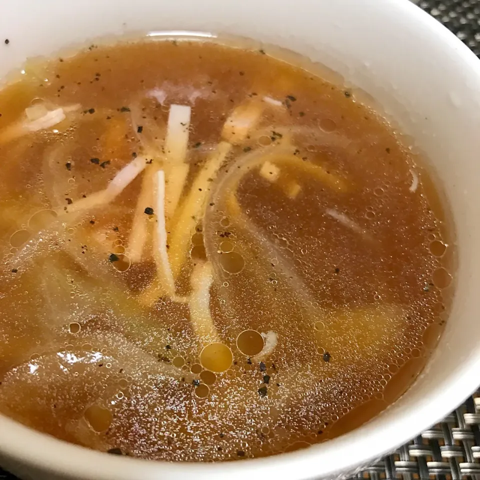 Snapdishの料理写真:中華風スープ
#晩ごはん #単身赴任飯|Koichi GOGOさん