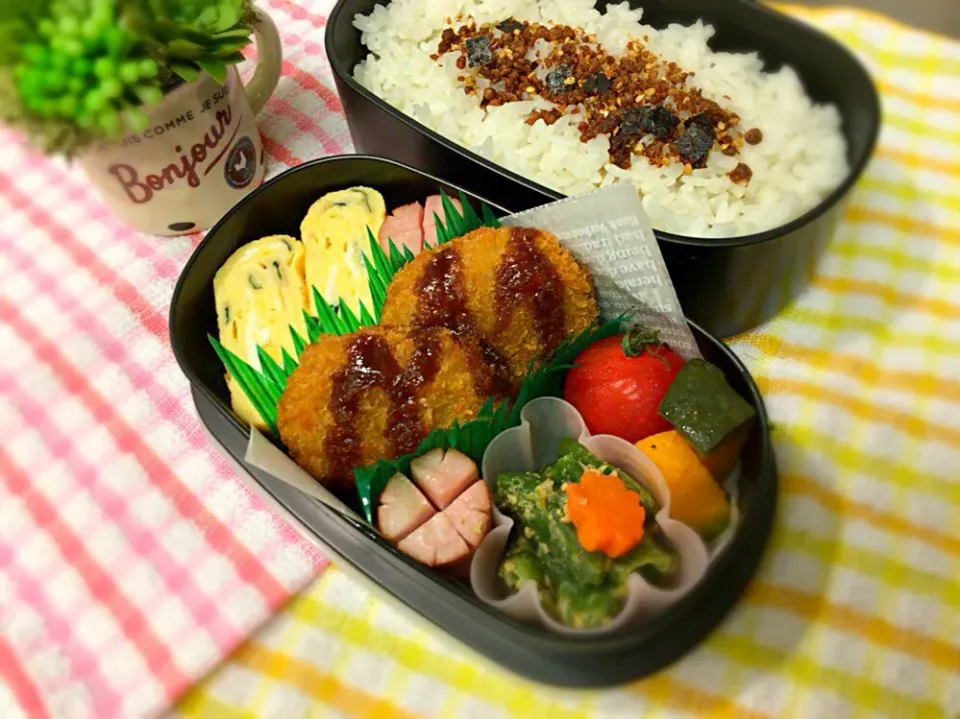 Snapdishの料理写真:2017/09/08🌼

今日のお弁当🕺💕|makkkkkoさん