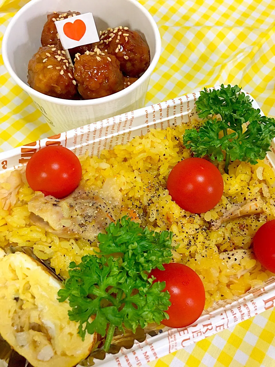 チキンパエリア弁当|かりんかさん