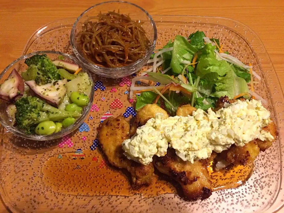 揚げない鶏胸肉でチキン南蛮風〜〜|のむのむさん