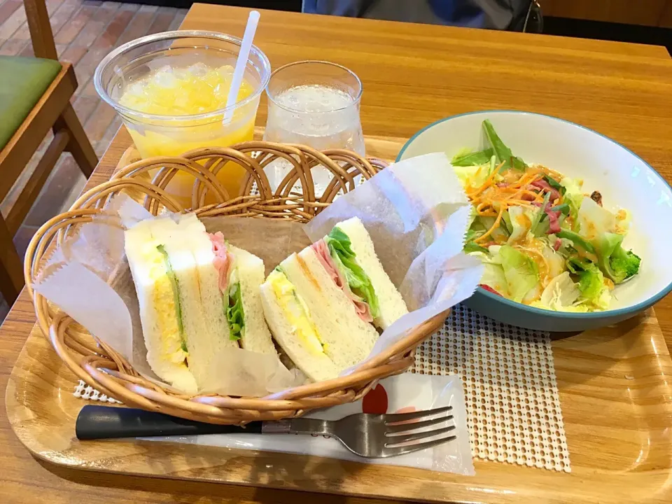 サンドイッチランチ♡|ほなさん