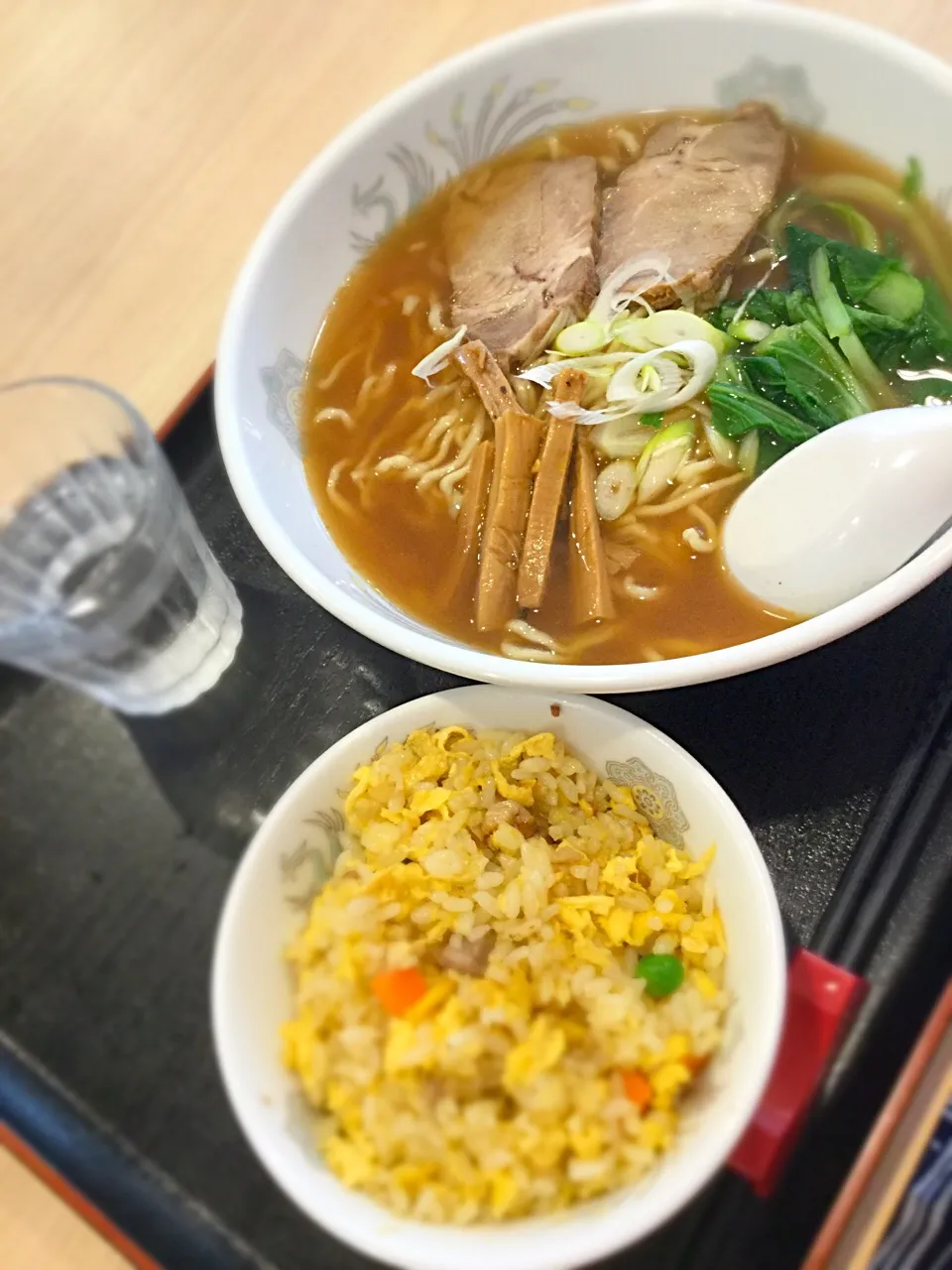 半チャーハン・ラーメン850 麺少なめ@光華亭|hoppycowさん