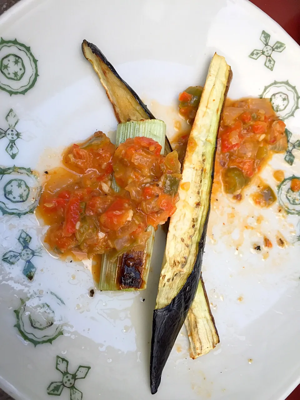 炭火で焼いただけ野菜に自家製ハリッサ|chiiさん