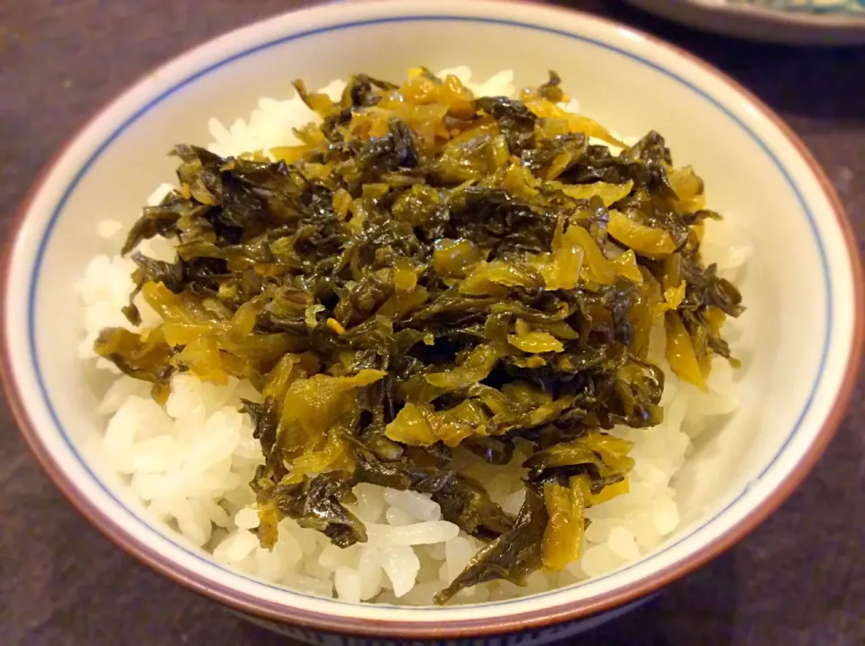 Snapdishの料理写真:高菜炒めご飯🍚😋
九州熊本阿蘇産|アライさんさん