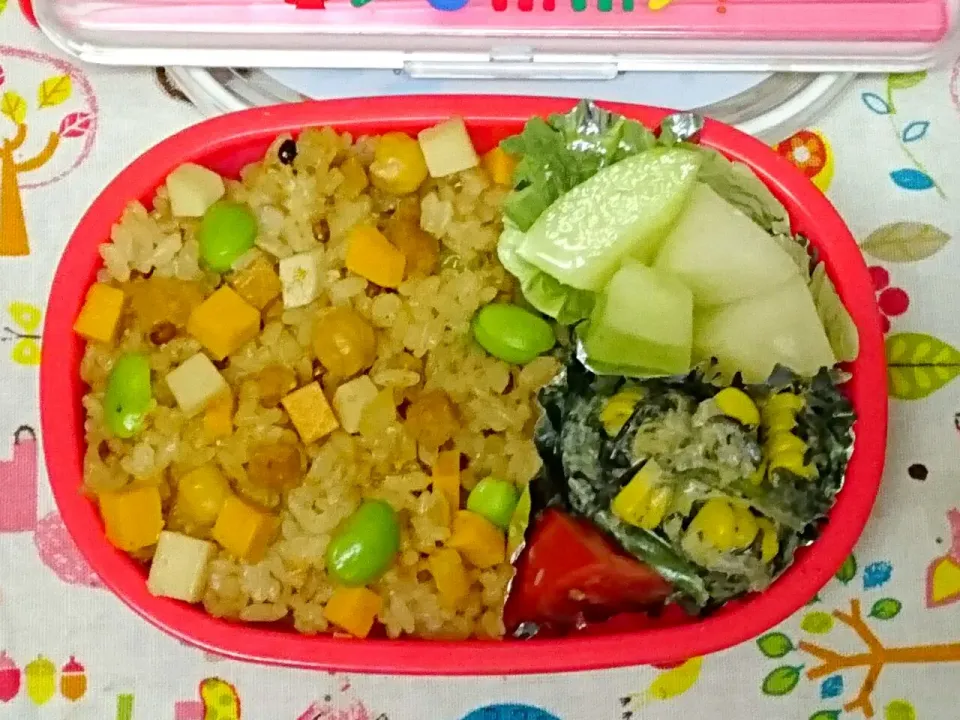 veganベジ弁当♪小一給食用|亜依さん