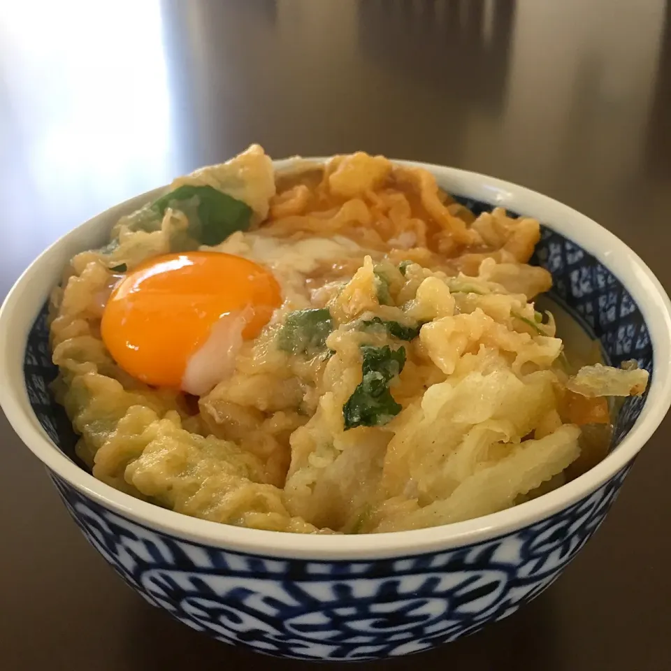 久しぶりの #天ドロ丼 余った天ぷらはこうなります😊|ヨッチャンさん