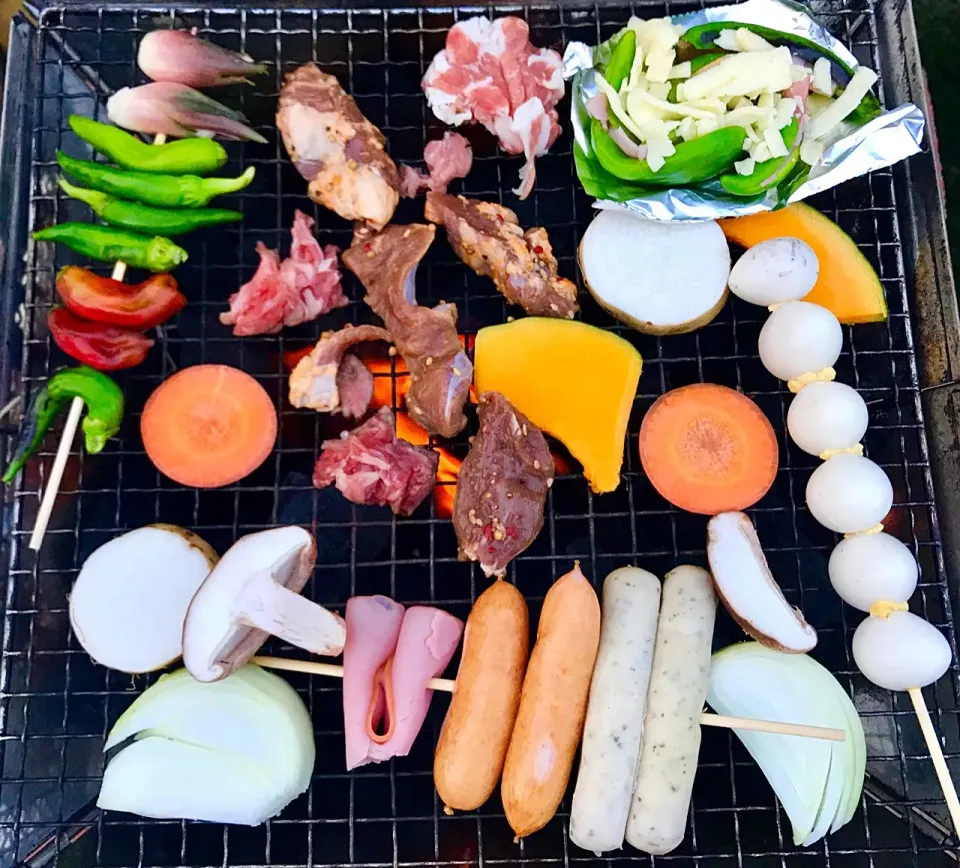 お庭BBQ🥓|みうのすけさん