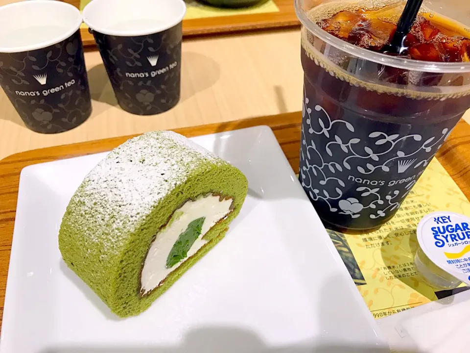 抹茶ロールケーキ(^-^)|Loveミニーさん