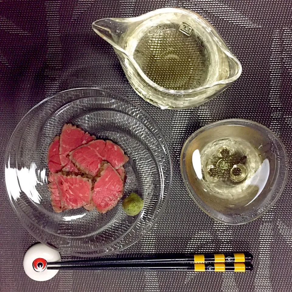 Snapdishの料理写真:松永牛もも肉のころがし焼き!  (^-^)|Kei Satoさん