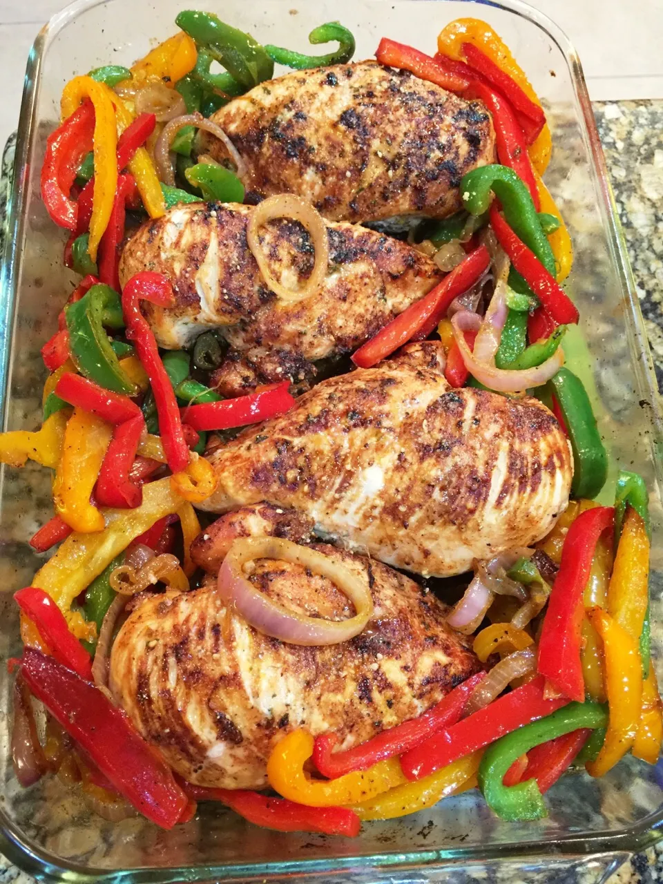 Baked Marsala Chicken Breast with Bell Peppers 🌶🌶🍗. Dinner prepared early for the family before I go to work.|Alma's Home Kitchenさん