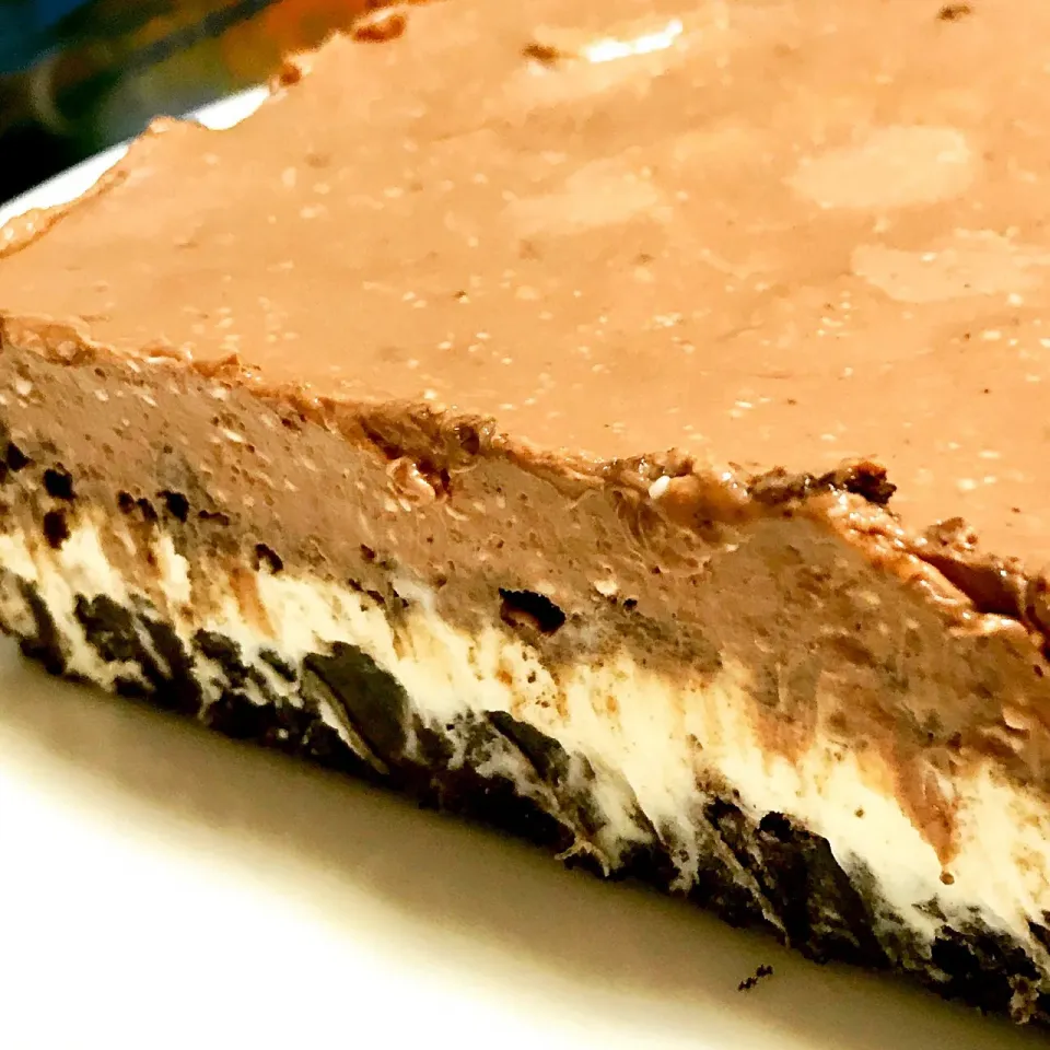 Oreo cheese cake with choc cheese layer|sgさん