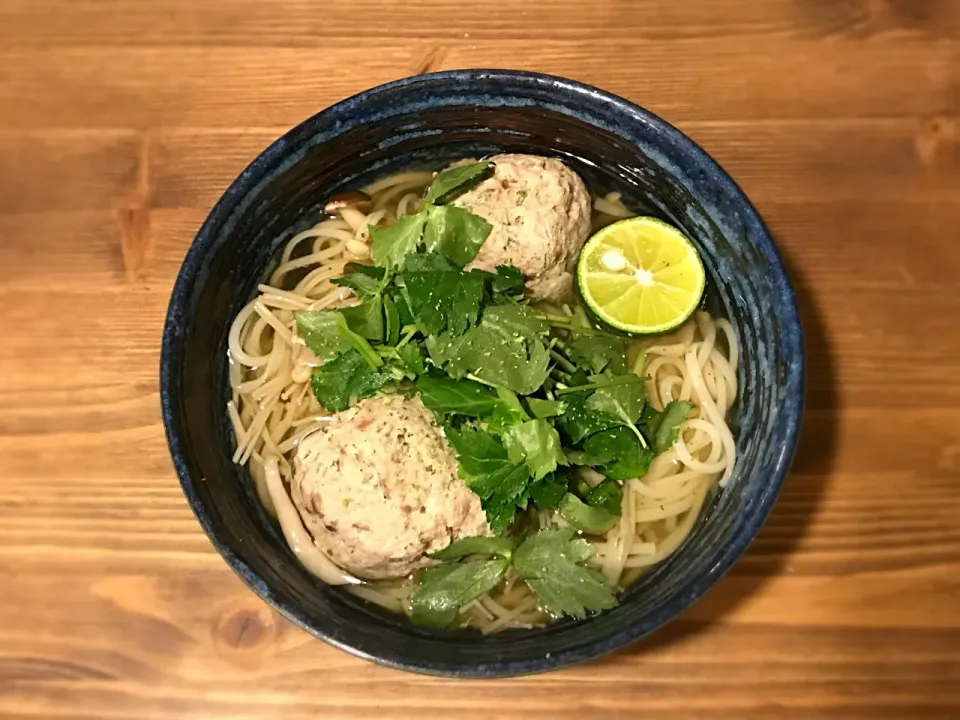 自家製 秋刀魚のふんわりつみれそうめん1|半田手延べそうめんの店 阿波や壱兆さん