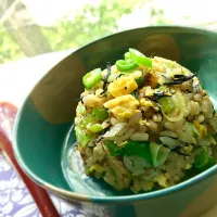 昼ごはん ひじき炒飯