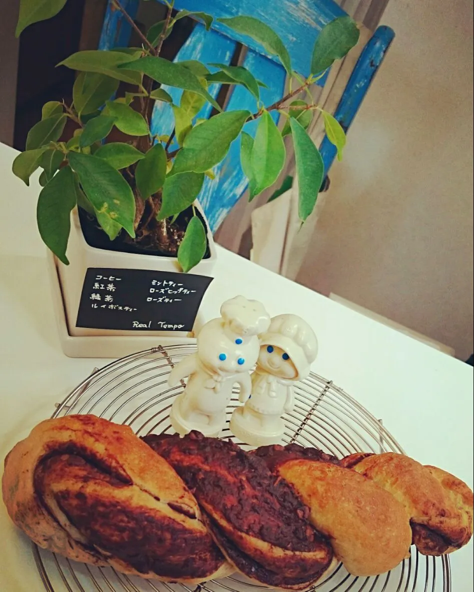 Snapdishの料理写真:パン教室で♡マーブルツイスト😀💓|Yukiさん