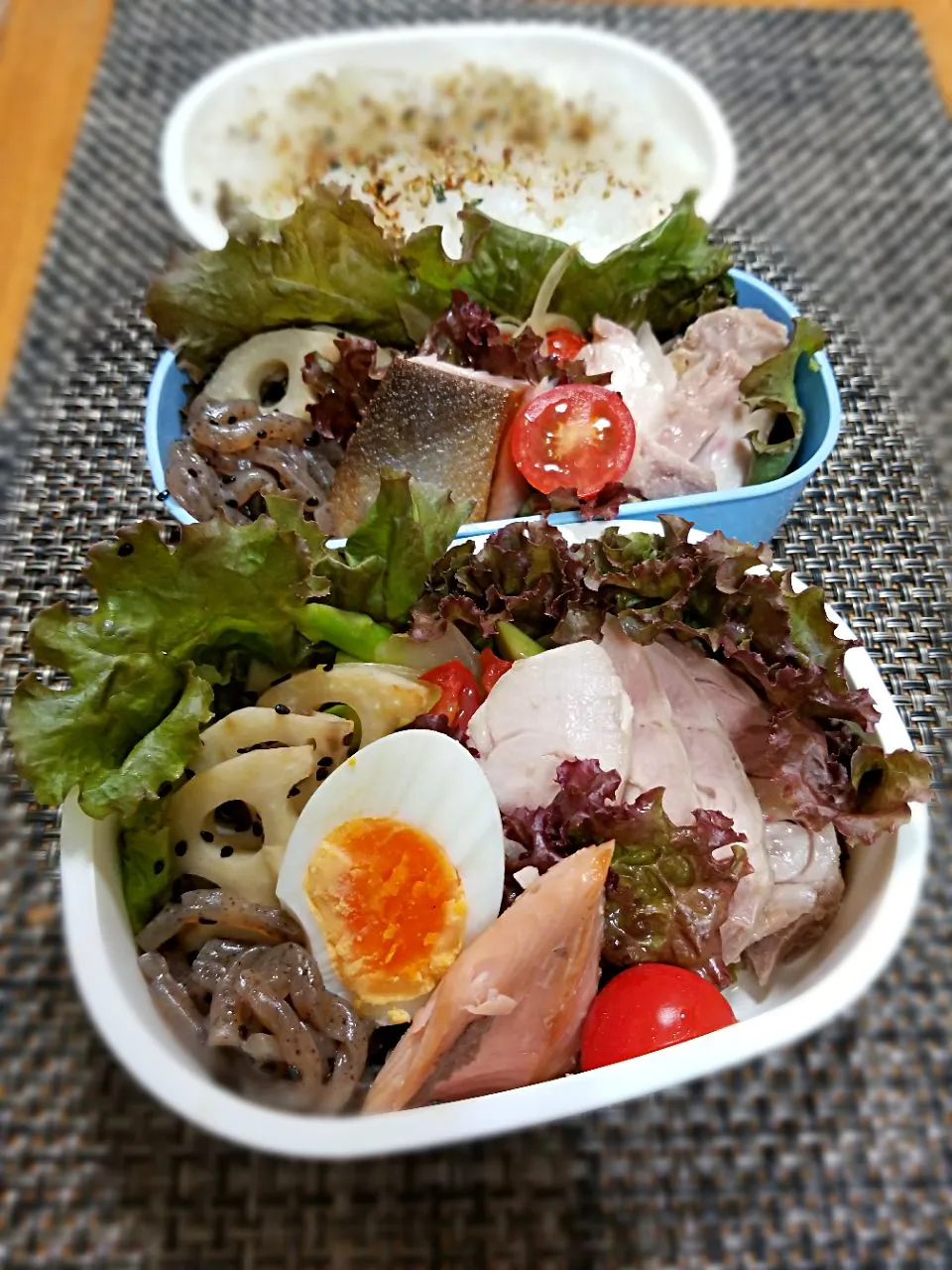 今日の親子弁当🎵鳥ももハム🐔🐔🐔|クッキングオヤジさん