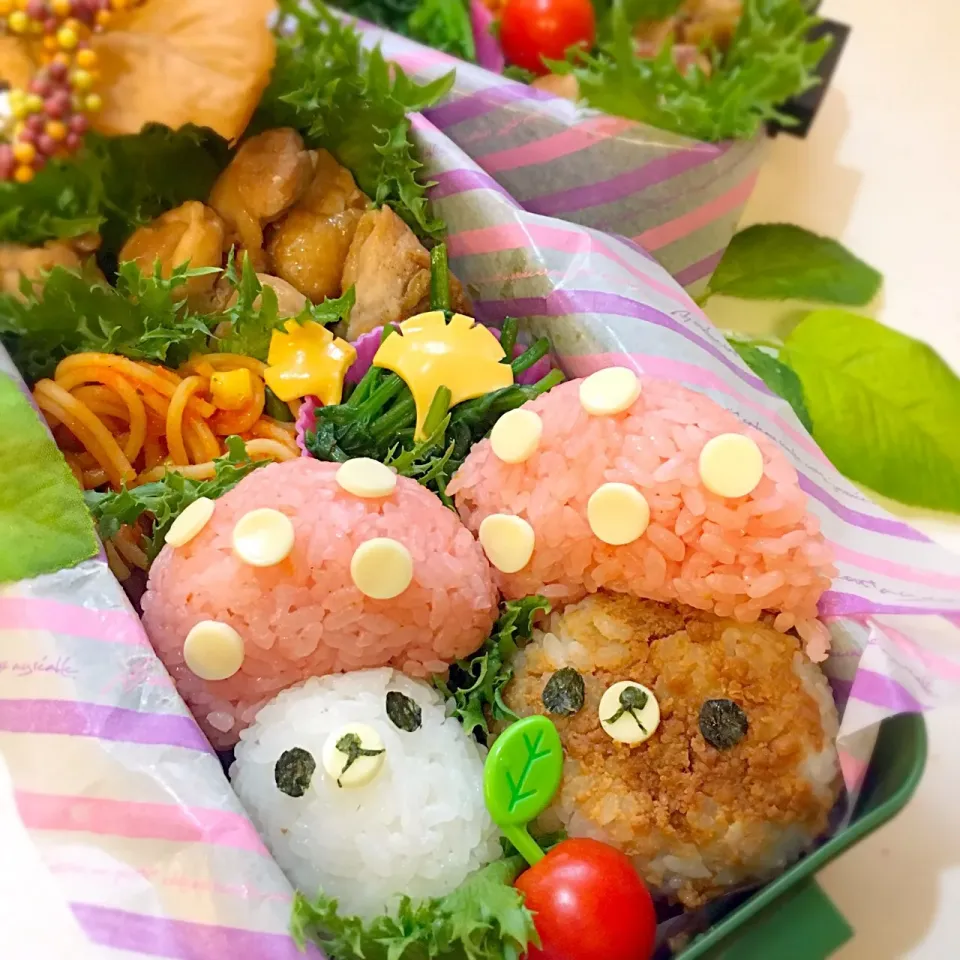 Snapdishの料理写真:リラックマきのこ🍄弁当|せいこさん