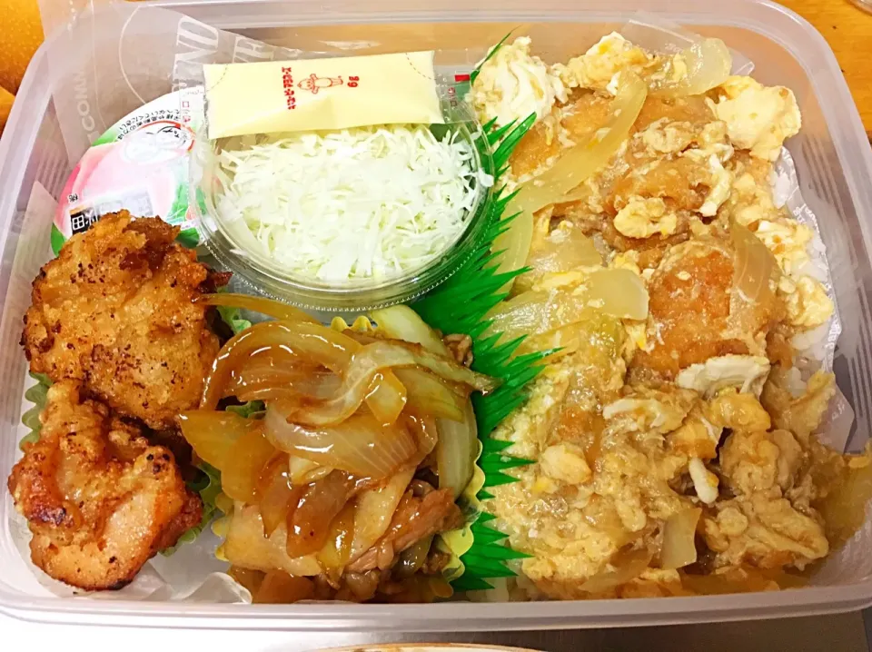 息子弁

カツ&生姜焼きのW丼弁当|masasho's momさん