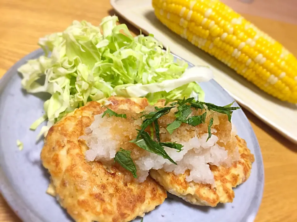 さっぱりおろしそ豆腐ハンバーグ☆|あやさん