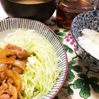 Snapdishの料理写真:ぶたのしょうが焼き|さくみーさん