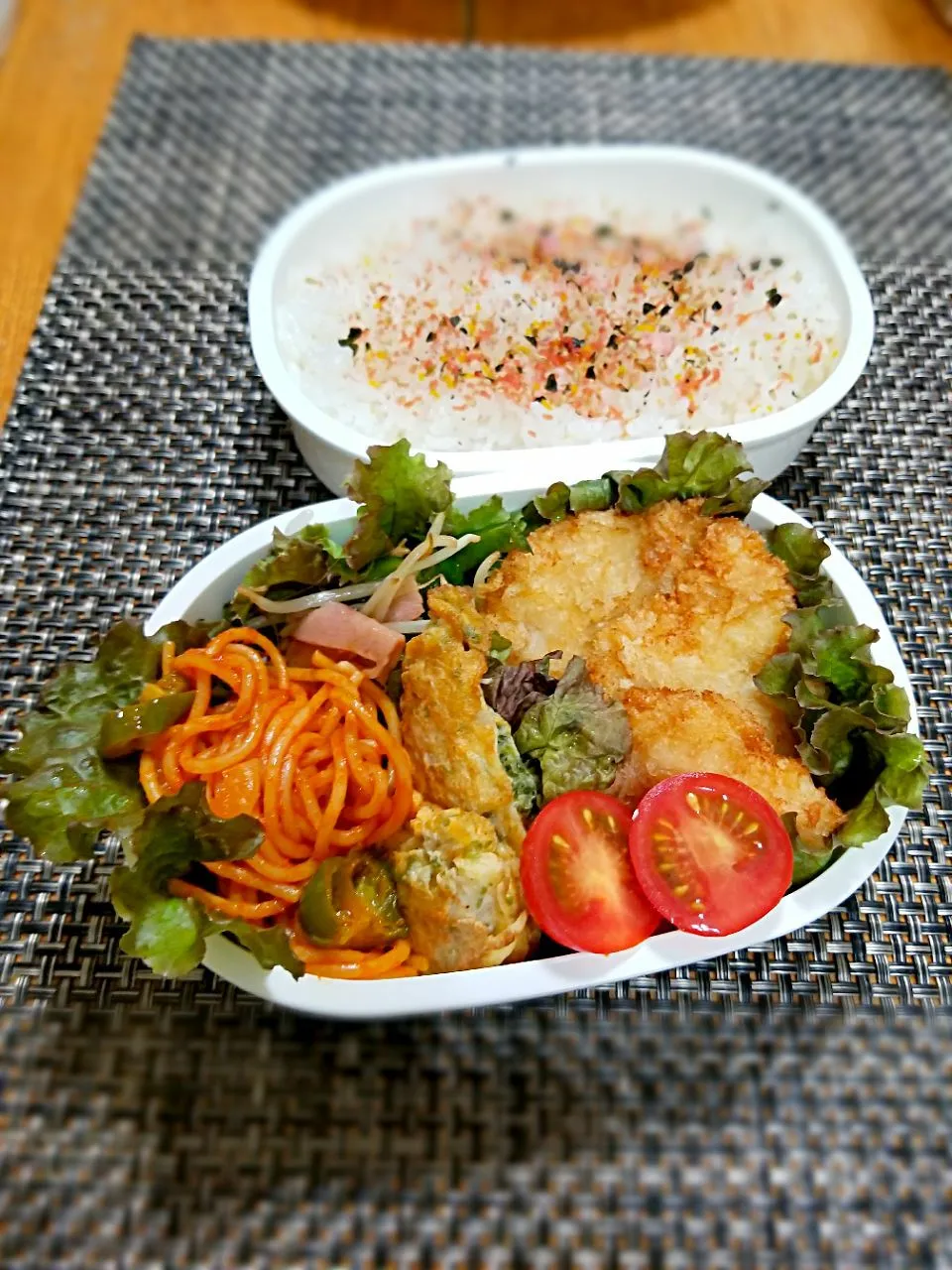 今日の息子弁当😃 チキンカツ🐔🐔🐔|クッキングオヤジさん