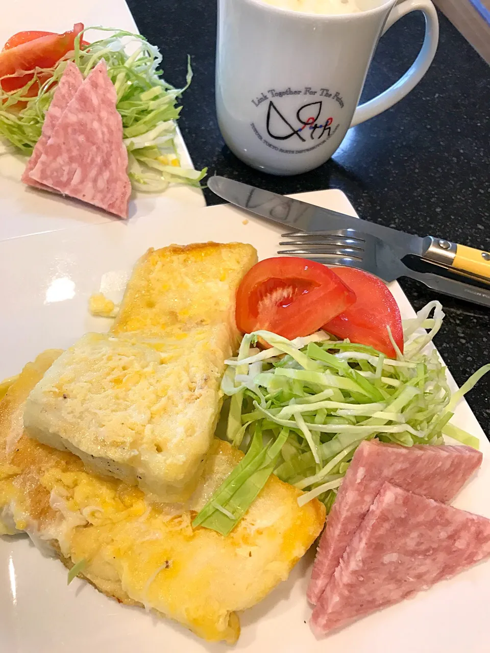 Snapdishの料理写真:朝ごパンはフレンチトースト|シュトママさん